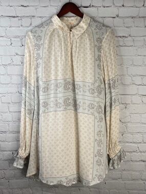 Free People • Changing Times Boho Flowy Tunic Blouse Size Small